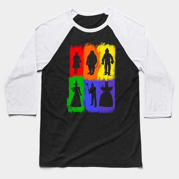 Dark side of the rainbow Baseball T-Shirt by joefixit2